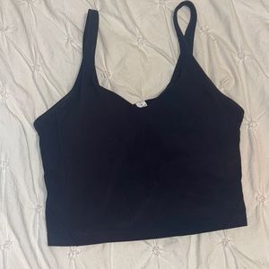 black lululemon align tank